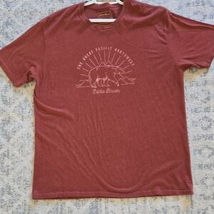 Eddie Bauer Burgundy Bear Tee